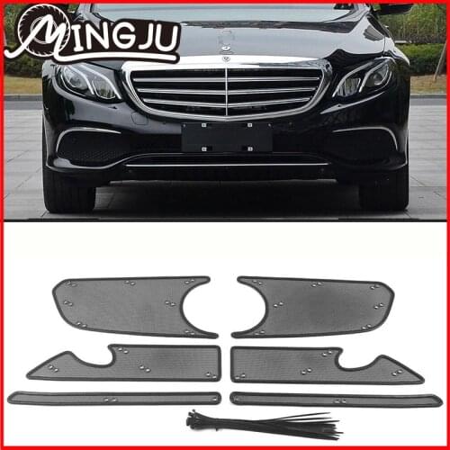 For Mercedes-Benz E-Class W213 2017-2021 Car Accessories Front Grille Insert Net Anti-insect Dust Garbage Proof Inner Cover Mesh