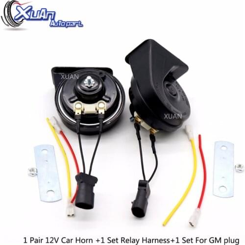 XUAN Loud Car Klaxon Horn 12V Car Styling Parts For Vespa loudnes 110db Chevrolet Buick GMC Holden Opel Vauxhall Baojun Wuling