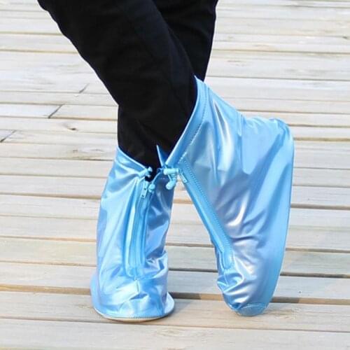 Reusable Shoe Covers Women Men Unisex Waterproof Protector Shoes Boot Cover Rain High-Top Anti-Slip Shoe Cover