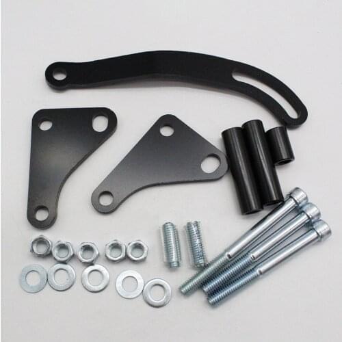 Black Power Steering Pump Mounting Bracket for Chevy GM SBC SB Chevy 350 Car Styling