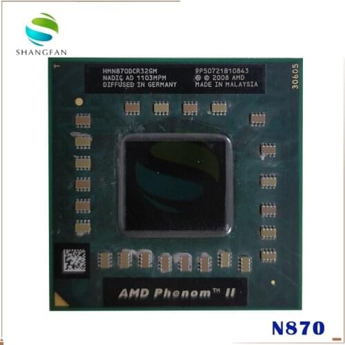 AMD Phenom II Triple-Core Mobile N870 2.3 GHz Three-Core Three-Thread CPU Processor HMN870DCR32GM Socket S1