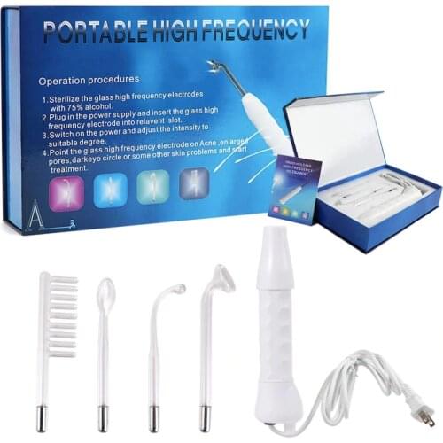 VamsLuna High Frequency Electrode Glass Tube For Skin Care Facial Spa Salon Acne Remover Beauty Electrotherapy Machine
