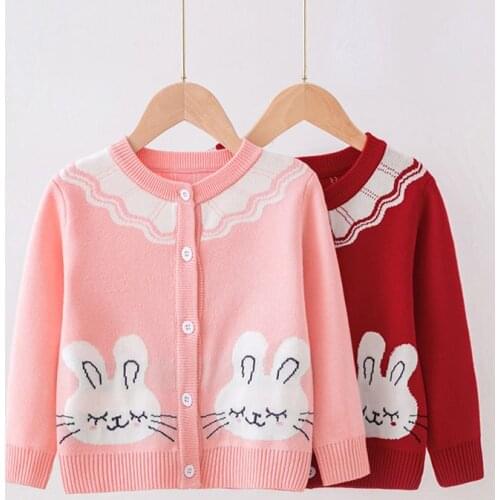 Kids Sweater Baby Girls Boys Autumn Winter Full Sleeve Cartoon Knitted Outwear Coat Toddler Children Girls Cardigan Sweater