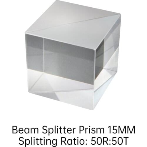 15X15X15MM Dichroic Beam Splitting PrismDispersion Beam Splitter Prism for Spectrometer Experiment Prisma Splitting Ratio 50:50