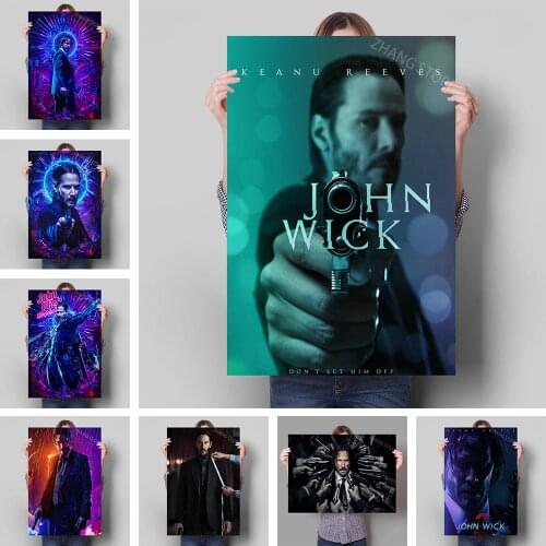 John Wick Movie Character Poster Canvas Painting Picture Prints Suitable For Living Room Modern Wall Artist Home Decor Frameless