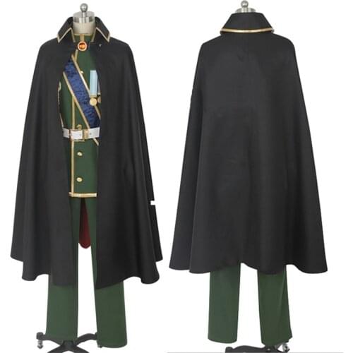 New Anime Game Idolish 7 Halloween Cosplay Costume Set Yaotome Gaku Cos Costume Suit Cloak+Coat+Pants+Belt+Shoulder Strap