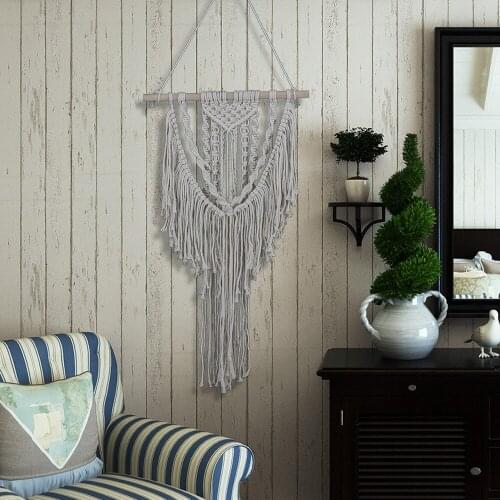 LYN&GY Macrame Woven Wall Hanging Decor Beautiful Apartment Dorm Room Decoration Bohemian Room Geometric Art