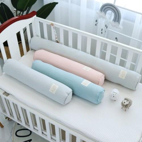 Multi-functional Baby Cot Bumpers Cylindrical Pillow For Sleeping Comfort Baby Bed Side Protector New Mum Sleep Support Pillow