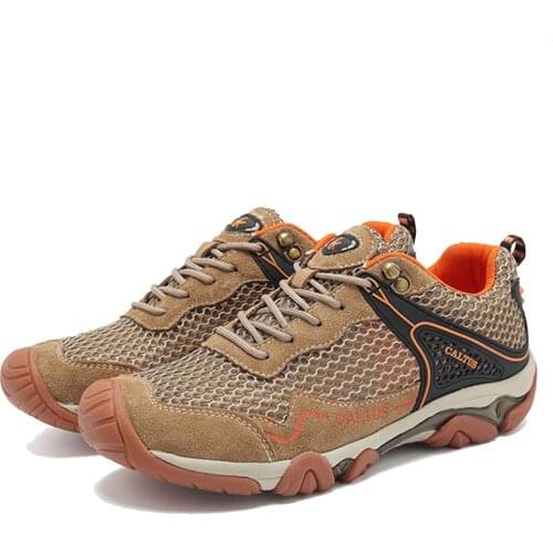 TaoBo Mens Hiking Shoes Mesh Breathable Hiking Shoes Summer Light Stream Shoes Sport Shoes Quick-dry Water Shoes