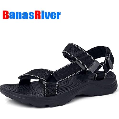 Outdoor lightweight Man Sandals Summer Gladiator Outdoor Beach Shoes Roman Casual Flip Flops Fashion Slippers Flats Plus Size 45