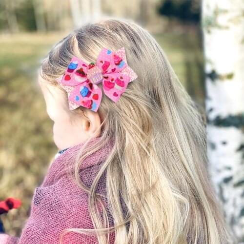 Oaoleer 2021 New Baby Girl Solid Ribbon Bows Hair Clips Girls Grosgrain rosgrain bbon Hair Bow Kids Boutuique Hair Accessories