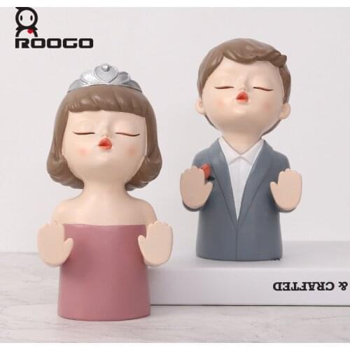 Roogo Creative Cartoon Lovers Book Stopper And Door Holder Door Stopper Anti Collision Without Punching