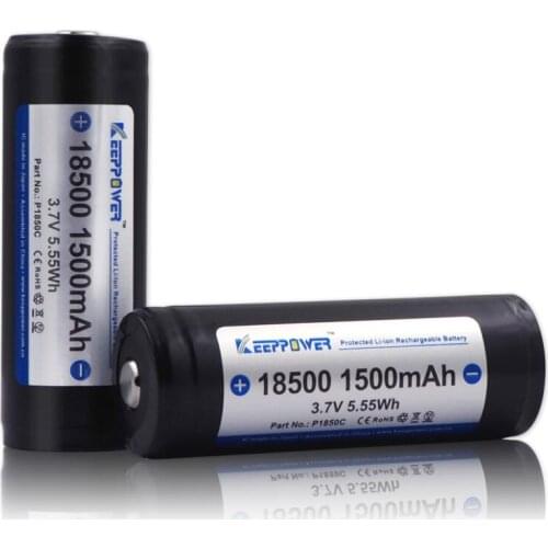 1 pcs Original 18500 1500mAh protected 3.7V li-ion battery P1850C drop shipping