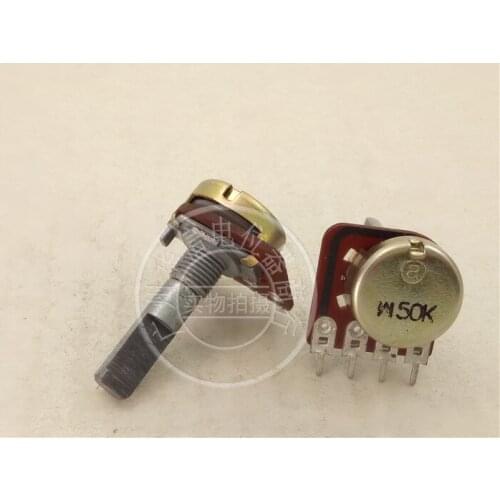 Original new 100% import single band tap potentiometer W50K with stepping 41 points axis length 25F (SWITCH)
