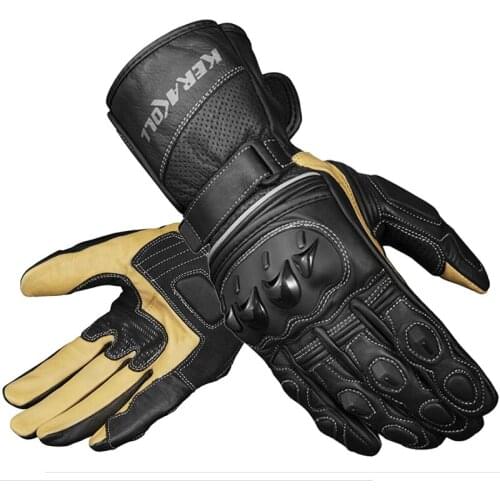 2019 New Cross country motorcycle riding gloves Four seasons warm windproof rider motorbike glove made of Cowhide leather