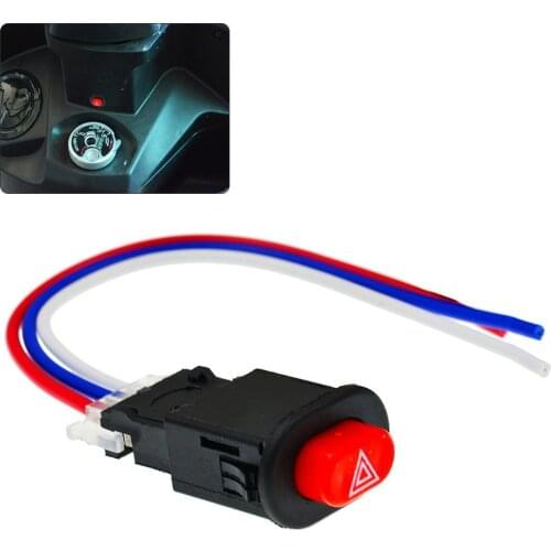 Motorcycle Hazard Light Lamp Switch Emergency Signal Double Warning Flasher