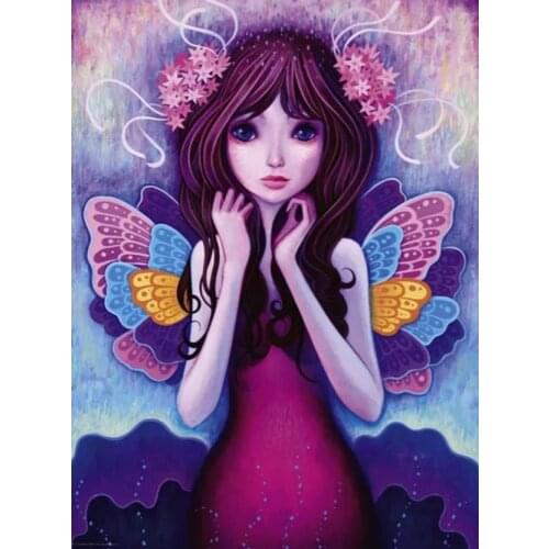 Girl Embroidery 5D DIY Diamond Painting Kits Full Round With AB Drill Animal Flower Mosaic Art home decor Gift