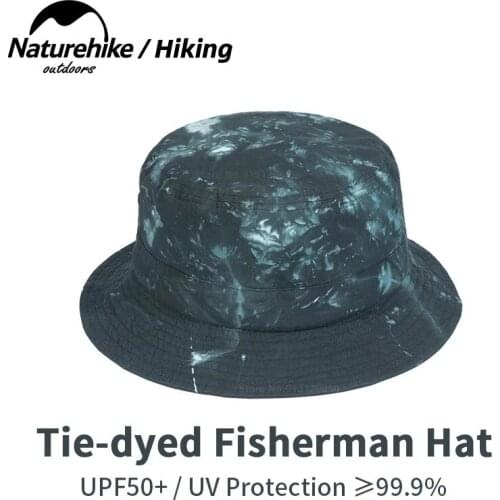 Naturehike NEW Fisherman Hat Leisure Tie-Dye Small Eaves Outdoor Sun Protection UV Protection Sunshade Fishing Hat 100% Cotton