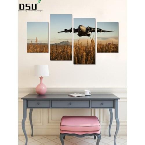 3D DIY Airplane Pattern Wall Sticker Wall Decal Sticker Removable Art Vinyl Mural for Living Room Bedroom Wall Decal Home Decor