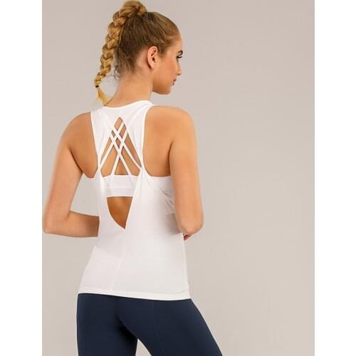 NWT Sexy Yoga Tank Loose Top Activewear Naked-Feel Athletic Yoga Vest Tops Stretch Gym Blouse Sport Fitness Tank Tops