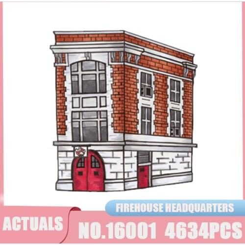 Movies Series Headquarters Haunted House 16001 Ghostbusters Firehouse Building Blocks Architecture Toys Christmas Gifts