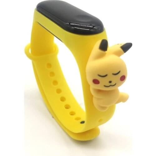 Pokemon Pikachu Cartoons Silicone Sports Touch Screen Watch LED Electronic Watches Creative Trend Childrens Toy Boys Girls Gift