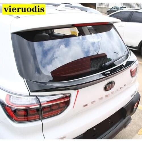 For 2018 2019 Kia Sportage Middle Spoiler High Quality ABS Material Car Rear Wing Primer Color Rear Roof Spoiler