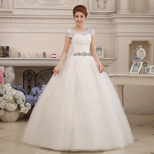 Wedding Dress Embroidery Lace Up Bride Wedding Dresses Bridal Ball Gowns