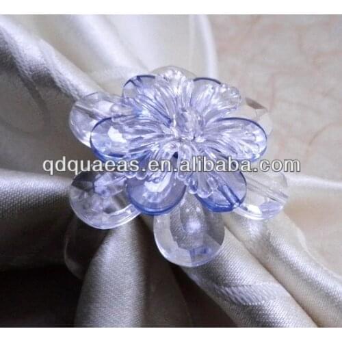 Light blue crystal napkin rings, cheap napkin holder
