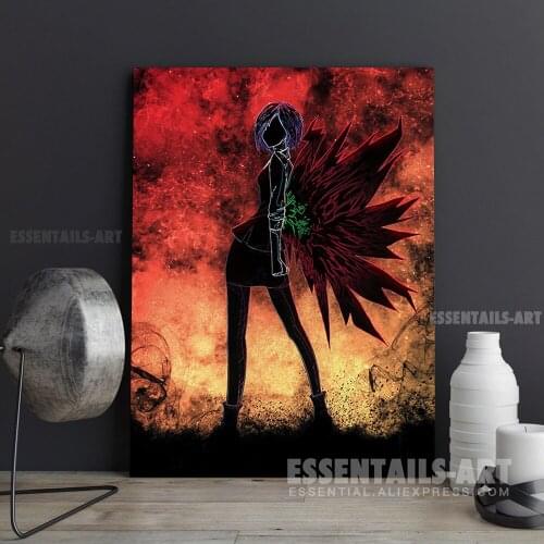 Touka kirishima Fan art Canvas Wall Art Painting Decor Bedroom Study studio print Living kid Room Home Decoration Prints