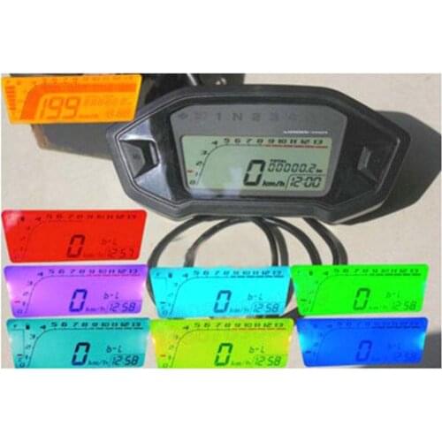 12V Universal Motorcycle LCD Digital 13000rpm Speedometer Backlight Motorcycle Odometer Waterproof Sun-proof R30