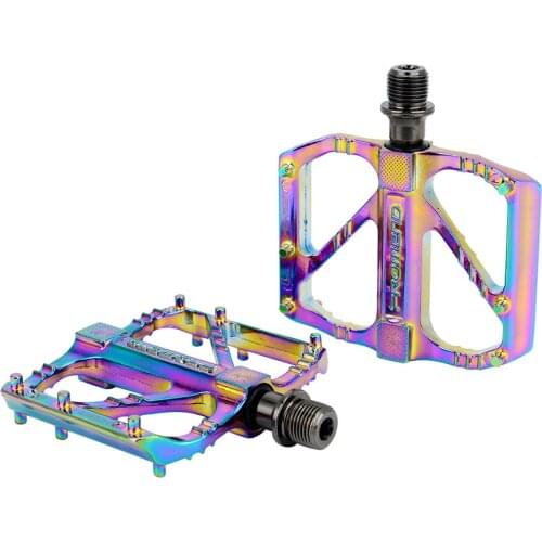 PROMEND Aluminum Alloy Bicycle Pedal 3 Bearings High Strength Durable Anti-Slip Electroplat Colorful Ultralight Bike Accessories