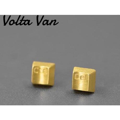 Volta Van Women Stud Earrings 925 Sterling Silver 2021 New Trendy Elegant Ctrl Delete Keyboard Fashion Party Silver Earrings