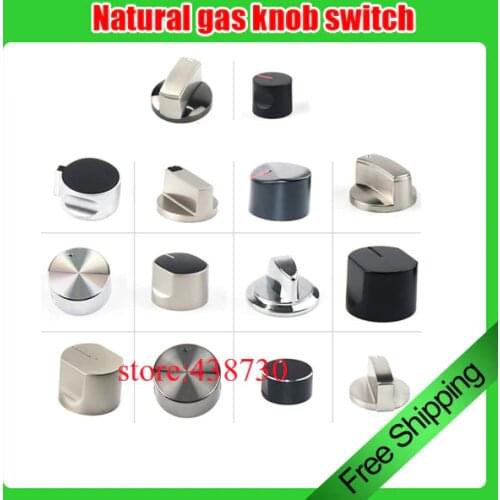 1 pair Natural gas ignition switch / zinc alloy button / gas stove metal knob / stove accessories with universal knob switch