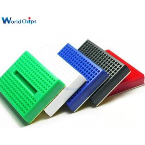 1PCS SYB-170 6 Colors Mini Solderless Breadboard Prototype Experiment Test Protoboard 170 Tie-Points For Arduino Shield