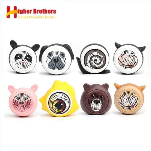 2021 New Creative Mini Cartoon Bluetooth Speaker Portable Outdoor Wireless Speaker Childrens Gift Small Speaker Birthday Gift