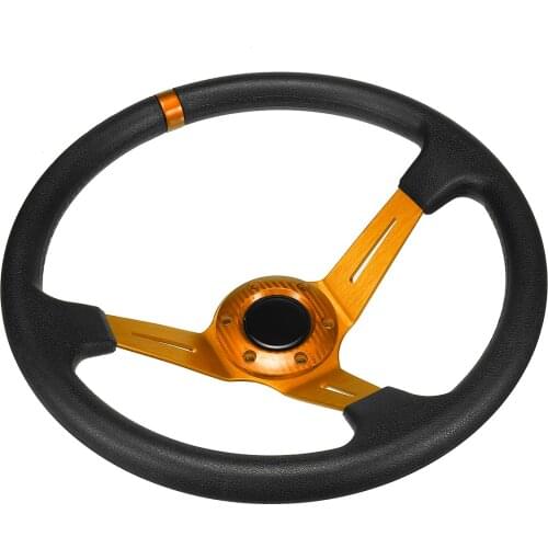 2021 Universal 14 Inche 350mm Car Sport Steering Wheel Racing Type High Quality Aluminum PU Race Off-road Steering Wheel