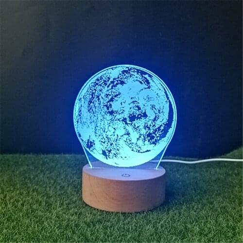 Log 3D Night Light Led, Corridor, Leisure and Entertainment Place, Guest Room, Hotel Lobby, Exhibition Hall, Home Place