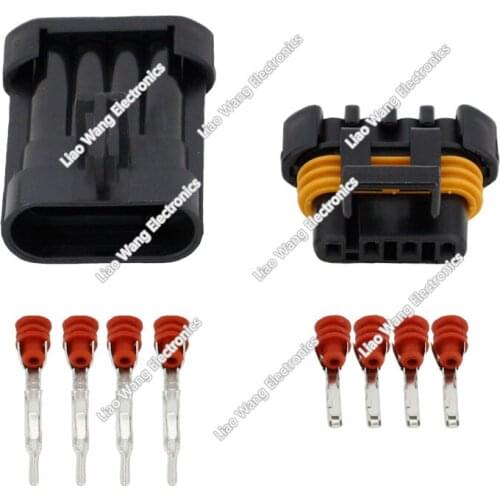 4 Pin Oxygen sensor plug connectors Electrical Wire connector Plug DJ7043Y-1.5-11/21