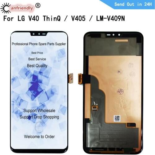 6.4" Lcd For LG V40 ThinQ V405 LM-V405 LM-V409N LCD Display Touch Panel Screen Digitizer With Frame Assembly For LG V40