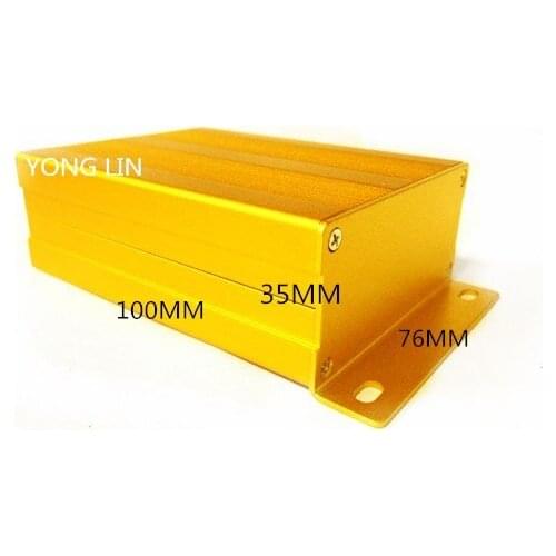 1piece Shield aluminum/76*35-100mm/Monitor signal converter housing/Perforated aluminum shell