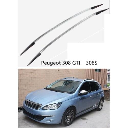 For Peugeot 308 GTI 308S 2015 2016 2017 Roof Racks Auto Luggage Rack High Quality Aluminum Paste Installation Car Accessories