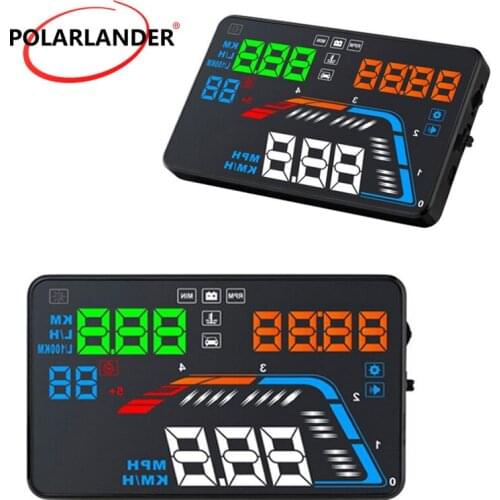 Car HUD OBD2 Car Driving Data Diagnosis Head Up Display 5.5 inch or 5.8inch Screen Windscreen Projector Digital Speedometer