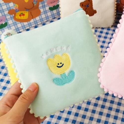 Bentoy Women Sanitary Napkin Bag Girls Korea Coin Purse Card Case Milkjoy Female Clear Tampon Japan Storage Holder