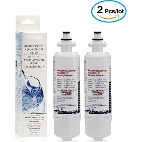 Household Water Purifier Activated Carbon Reverse Osmosis Refrigerator Ice & Water Filter Replacement For Lg Lt700p 2 Pcs/lot