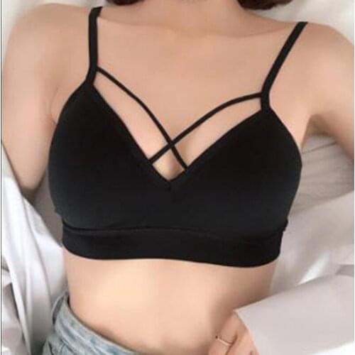 New Sexy Beauty Back Tube Top Anti-Light-Gathering Bra Fitness Sports Model Underwire Underwear Women Lingerie