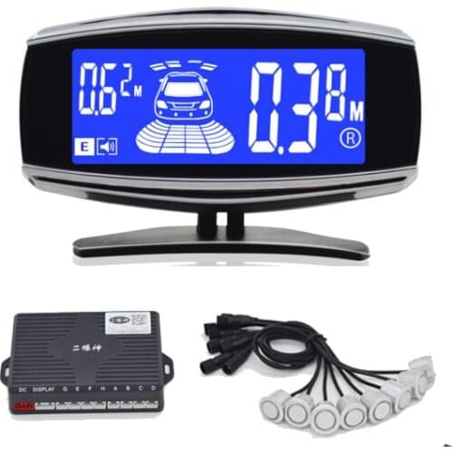 Parking sensor 8 sensor dual digital display dual-core reversing around the same time start the probe separate probe