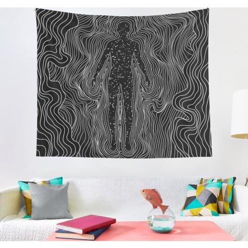 Home Art Decoration Tapestry Hippie Psychedelic Abstract Carpet Tapestries Yoga Mat Aesthetic Room Decor Decoration Mural Tapiz