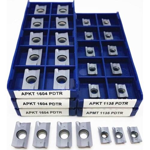 Milling insert APKT1604 APKT1135 PDTR LT30 high quality lathe tool carbide insert APKT 1604 CNC lathe tool parts milling cutter
