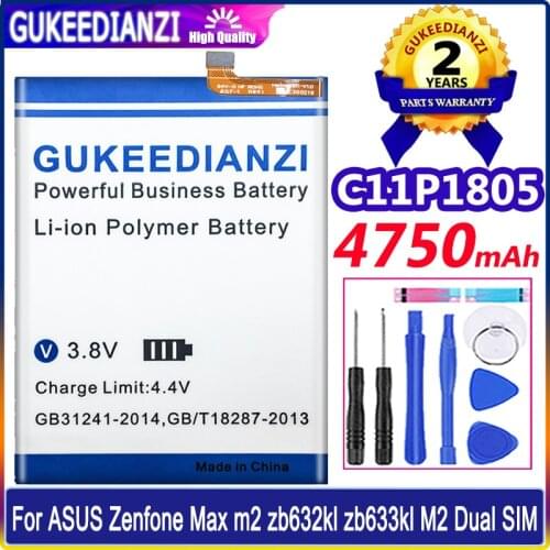 GUKEEDIANZI Asus ZenFone Max M2 Batteries